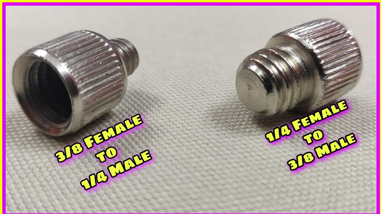 1/4 Female to 3/8 Male & 3/8-16 Female to 1/4-20 Male Tripod Thread Screw Adapter | Technical6