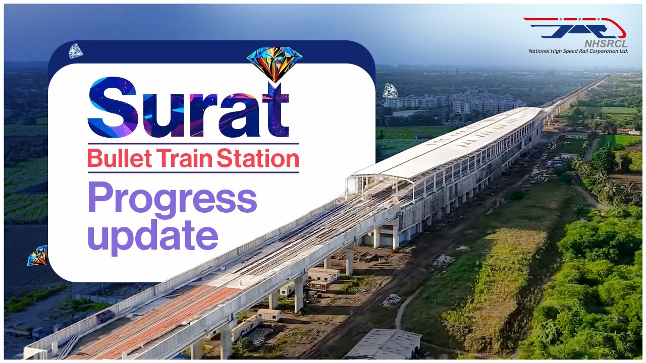 Surat Bullet Train Station Progress Update