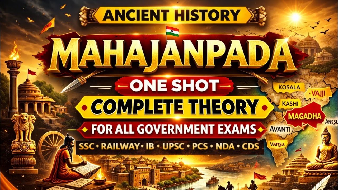 Mahajanapada One Shot | Ancient History Complete Theory | SSC, Railway, IB & Other Competitive Exams