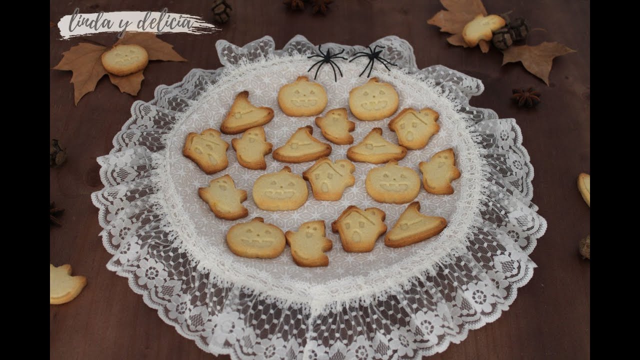Receta de Galletas de Mantequilla para Halloween