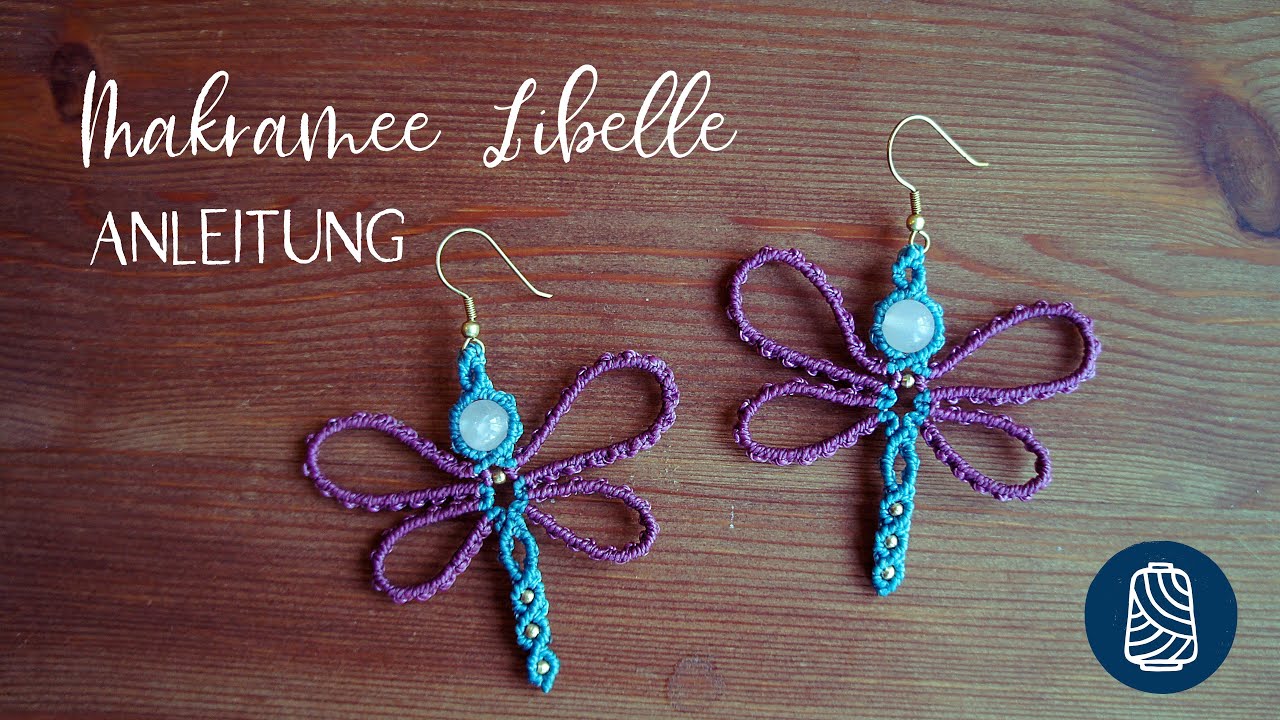𝗠𝗮𝗸𝗿𝗮𝗺𝗲𝗲 𝗔𝗻𝗹𝗲𝗶𝘁𝘂𝗻𝗴 － Ohrringe Libelle (Dragonfly) 🐉🦋