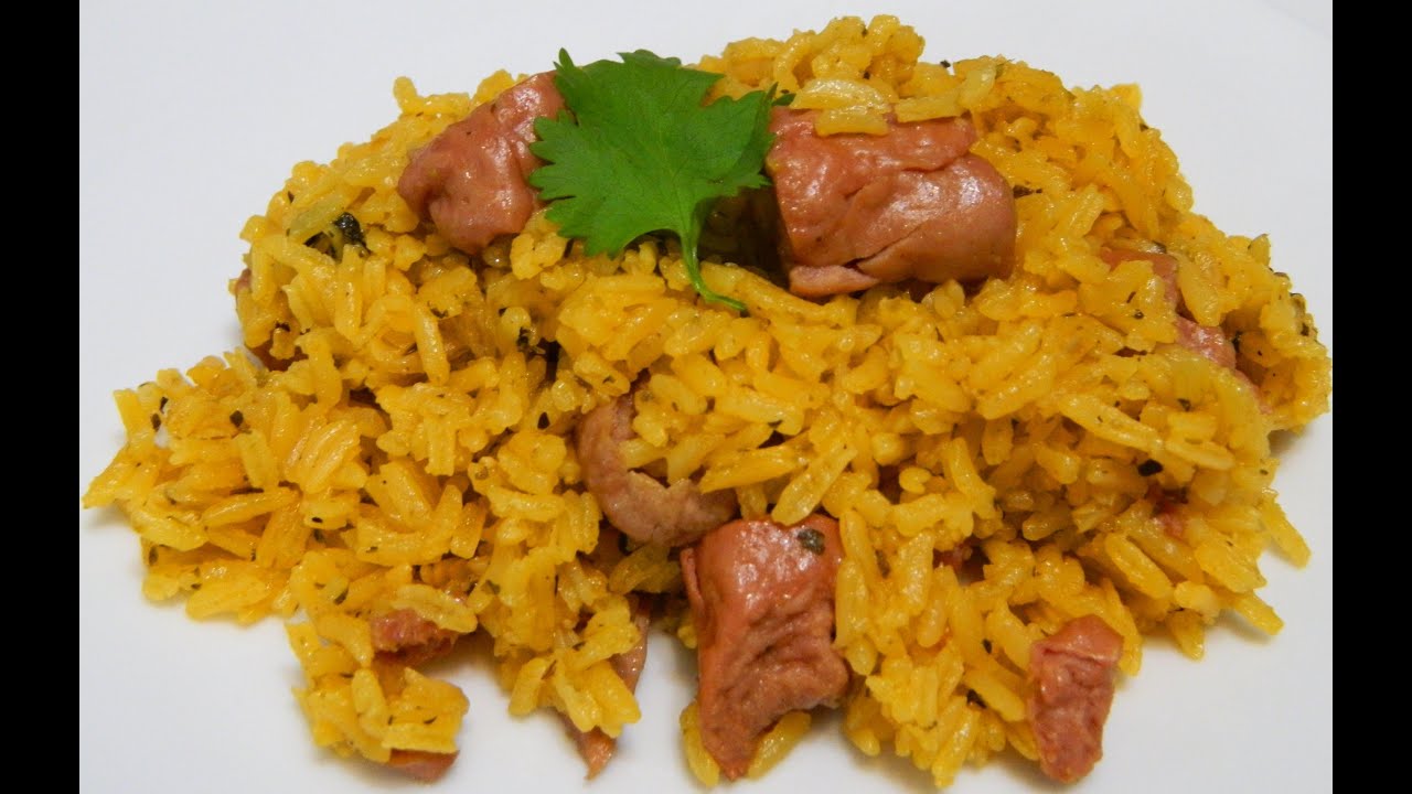 Arroz con Salchichas or Rice with Vienna Sausages