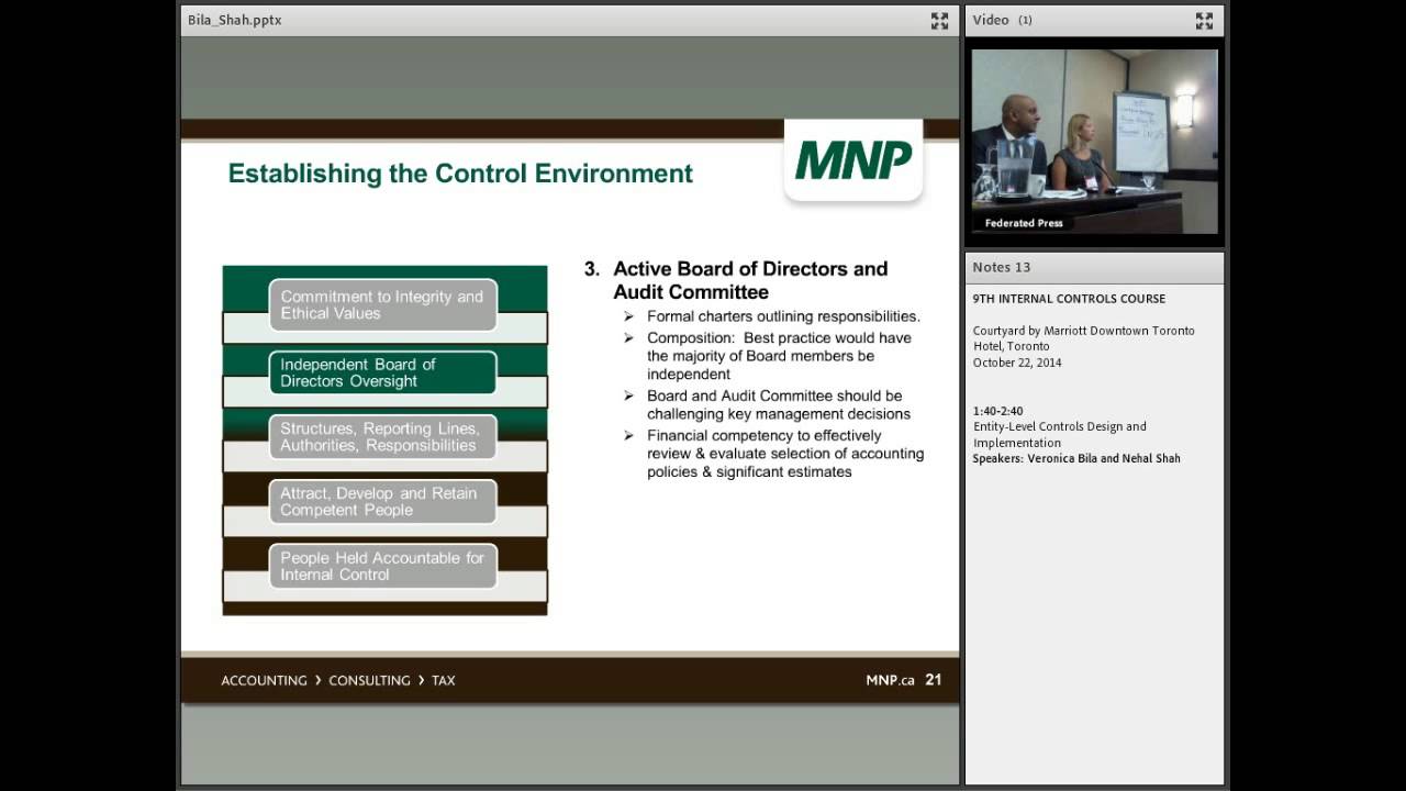 Entity-Level Controls Design and Implementation