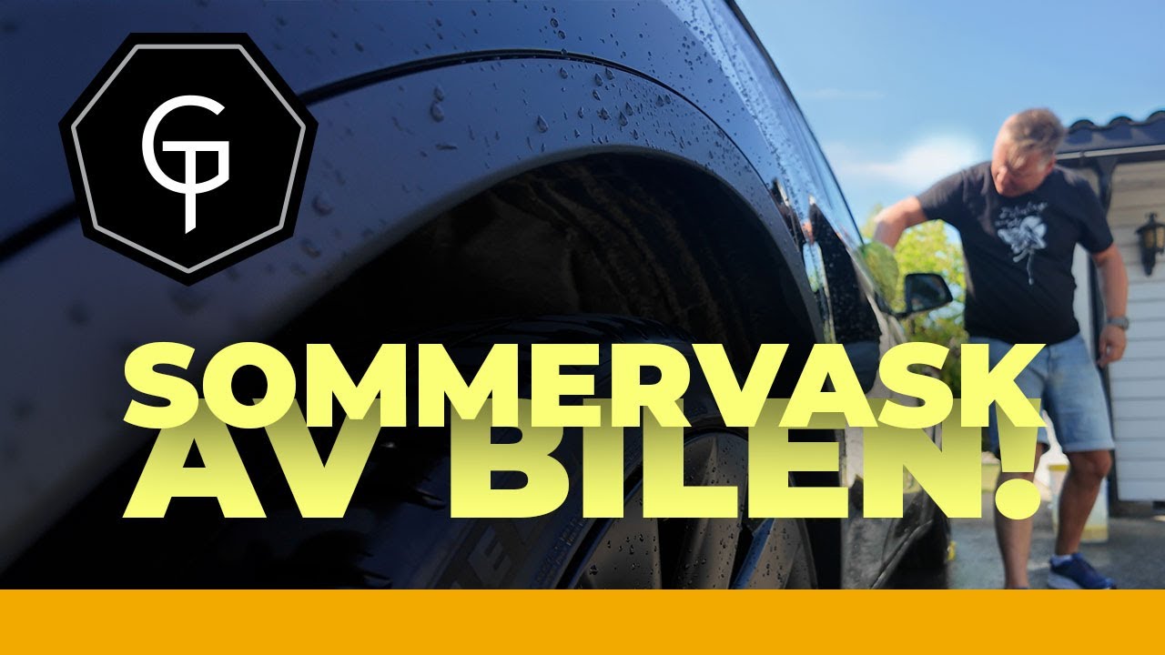 Slik vasker du bil smart om sommeren