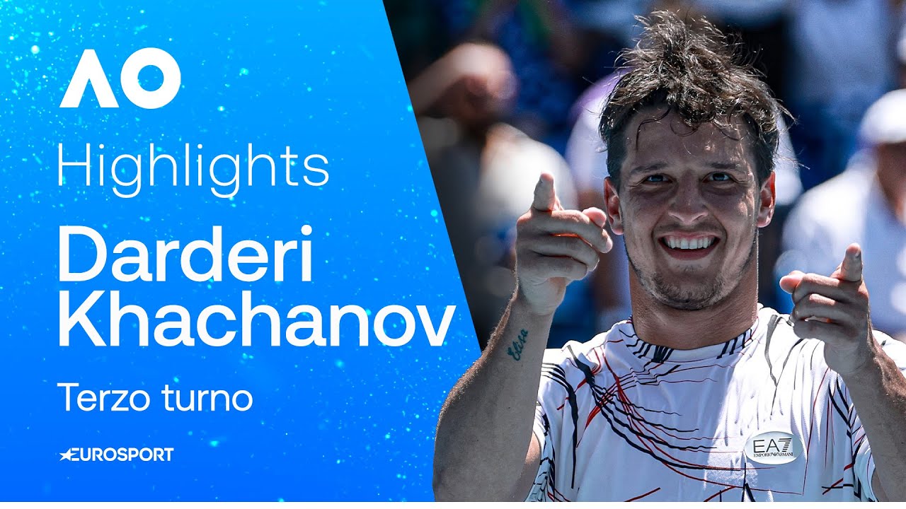 DARDERI, primi ottavi Slam con tanta garra: eliminato Khachanov | HIGHLIGHTS | AUSTRALIAN OPEN 2026