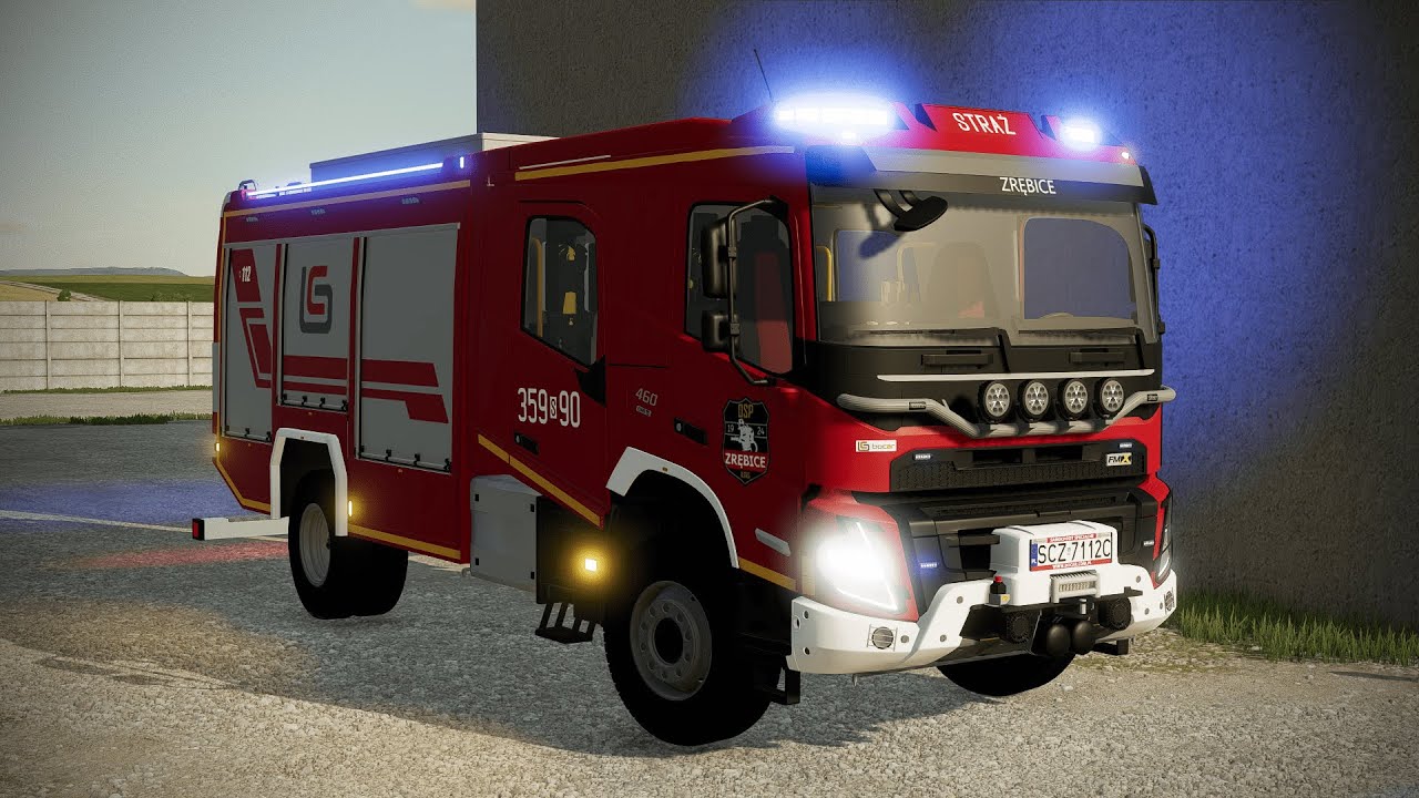 [FS22] Prezentacja - GCBA 4,1/32 Volvo FMX 460/Bocar - OSP Zrębice