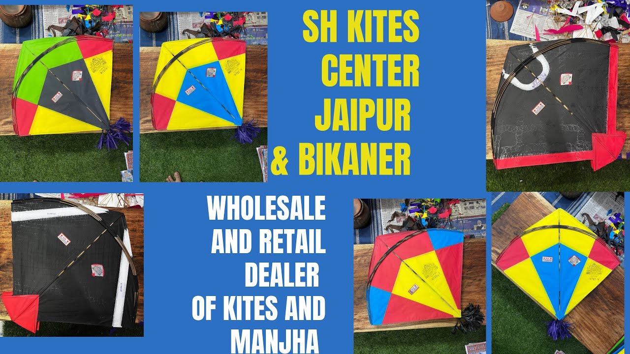 MJO:-sh kite center/jaipur & bikaner kite shop/wholesaler and retailer/maidani aur terrace manjha.