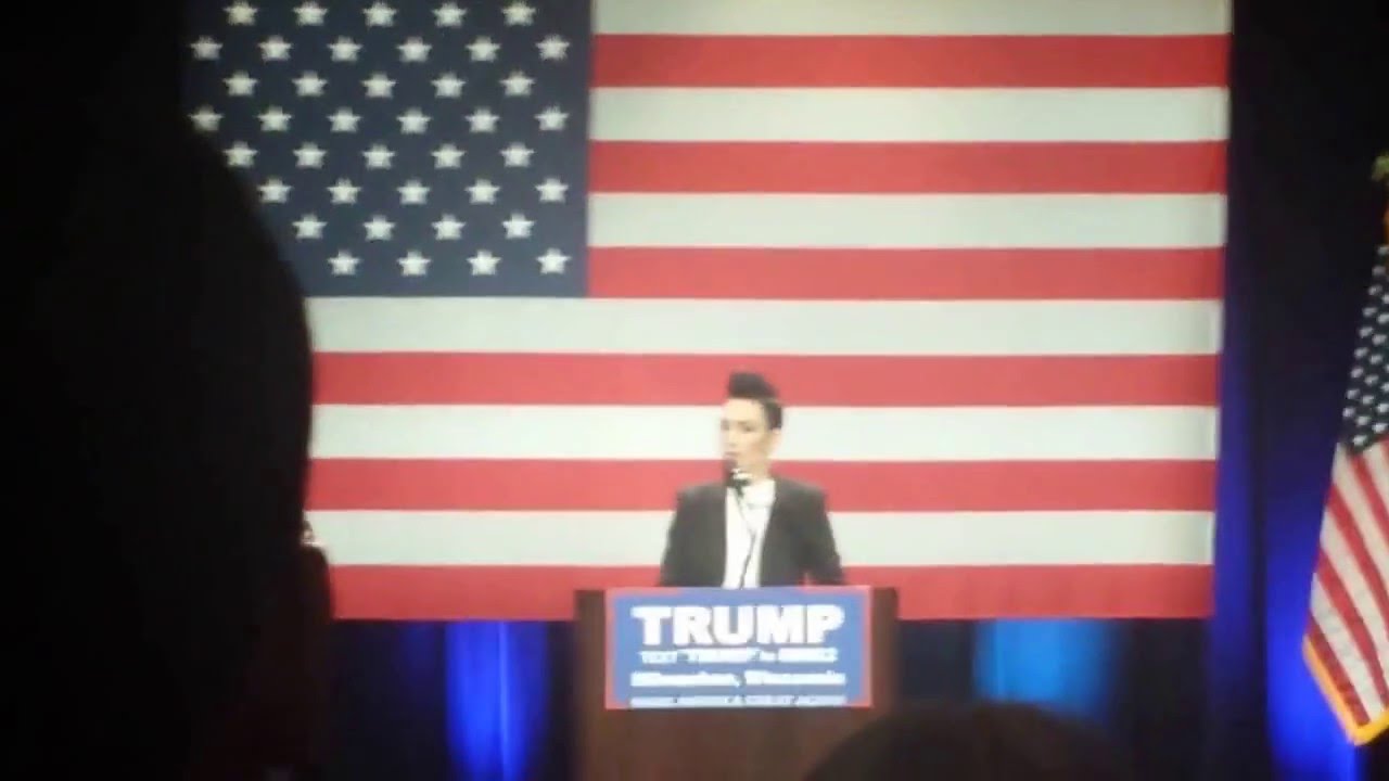 TRUMP - Milwaukee Theatre-  4/4/16 Melissa Young Miss WI 2005 speaks