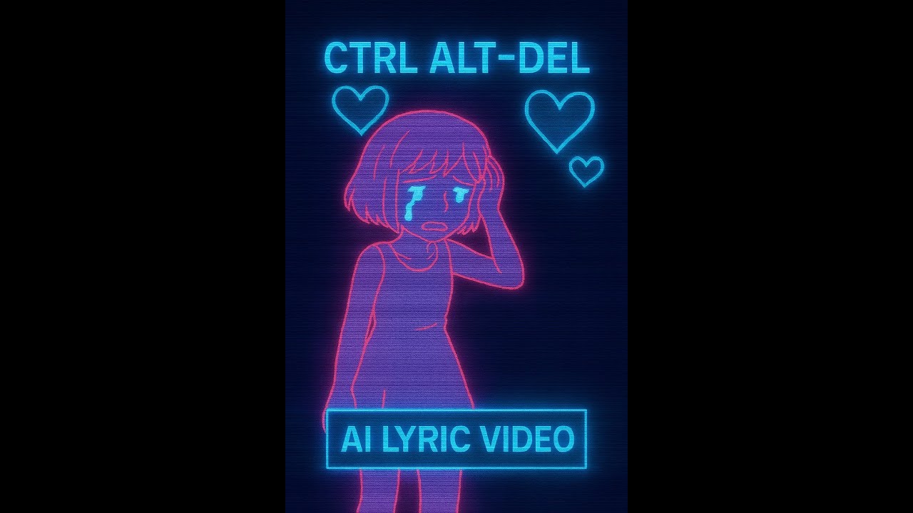 CONTROL ALT DELETE — Official Lyric Video | AI-Generated Glitch Pop #ai  #sunoai #aimusic #music