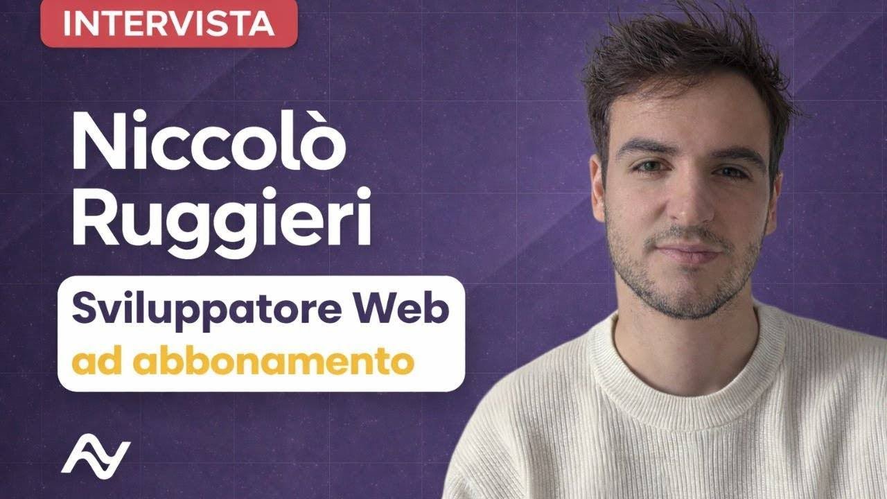 Intervista a Niccolò Ruggieri, Sviluppatore Web ad Abbonamento