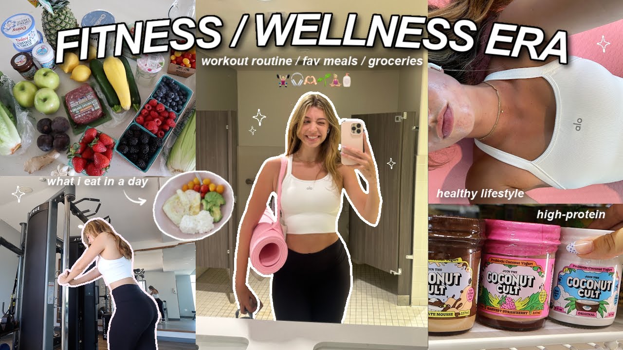 GETTING BACK INTO MY FITNESS ROUTINE 🌱 workout routine, high-protein meals, groceries & consistency!