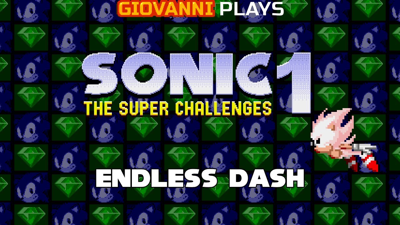 Giovanni Plays LIVE - Sonic 1: The Super Challenges - Endless Dash as Hyper Sonic