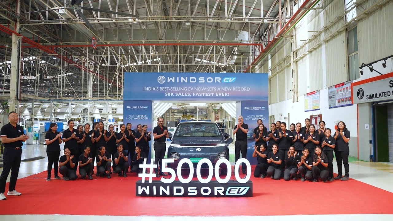 MG Windsor EV: India’s Best-selling EV Hits 50K Sales, Fastest Ever | MG Motor India