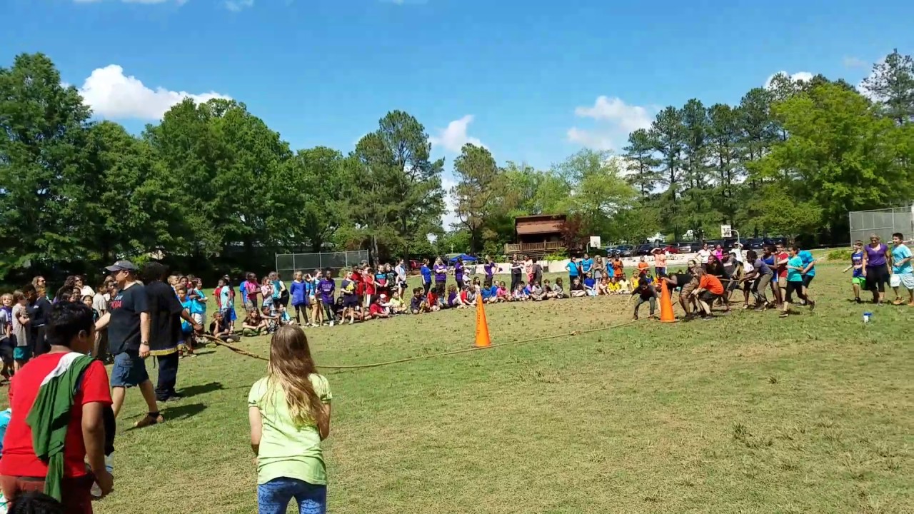 Tug of war --  teachers vs 5th grade