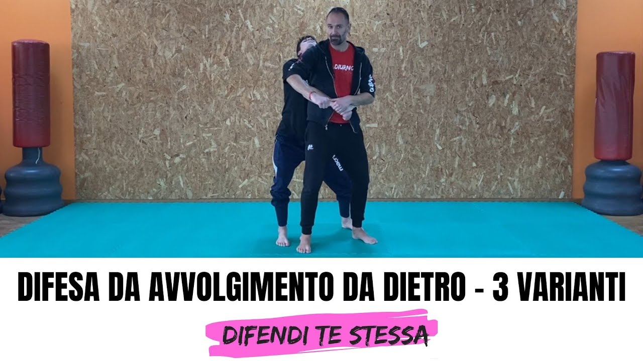 Difesa da avvolgimento da dietro 3 varianti - Difendi Te Stessa