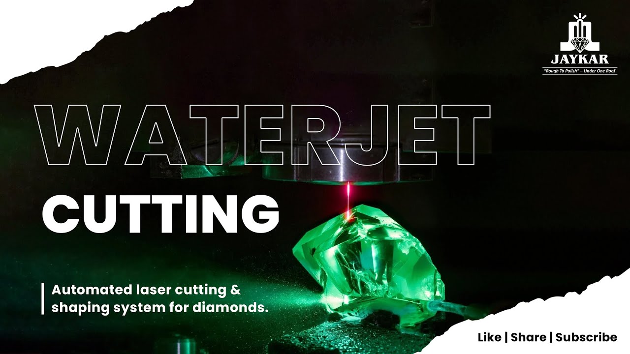 Waterjet Diamond Cutting Process |Most Advanced Laser Sawing System|Jaykar.@synova8354
