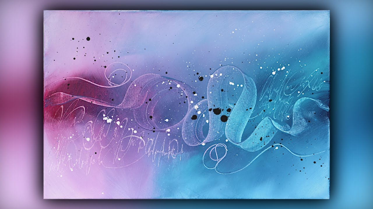 Abstract Painting / Easy / Acrylics / Color Shaper / Demo #107