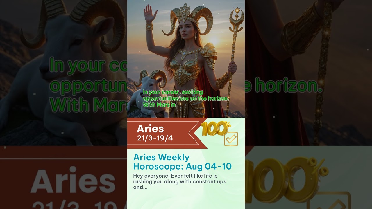 Aries Weekly Horoscope: Aug 04 - Aug 10