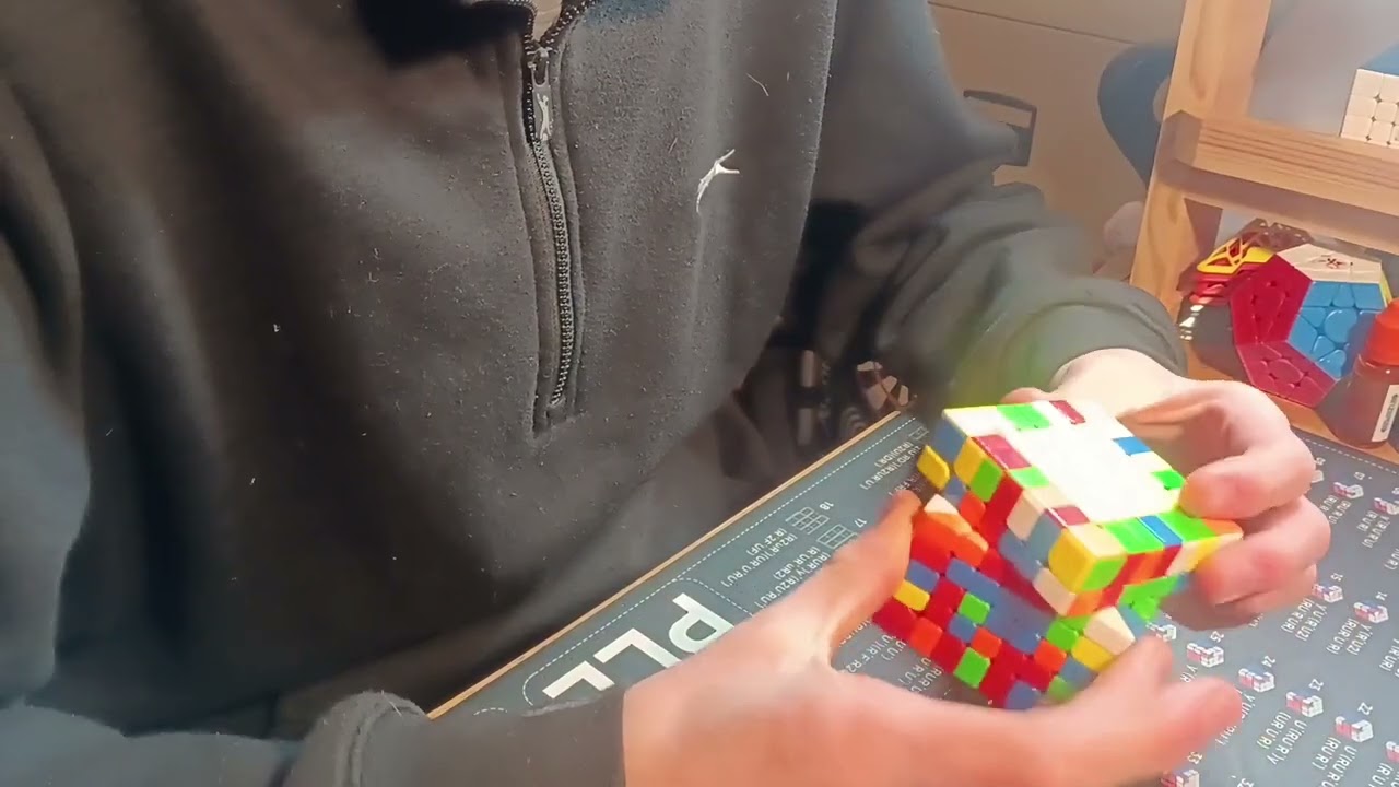 2 7x7 relay!# #speedcubing #cubing #7x7 #2x2 #relay