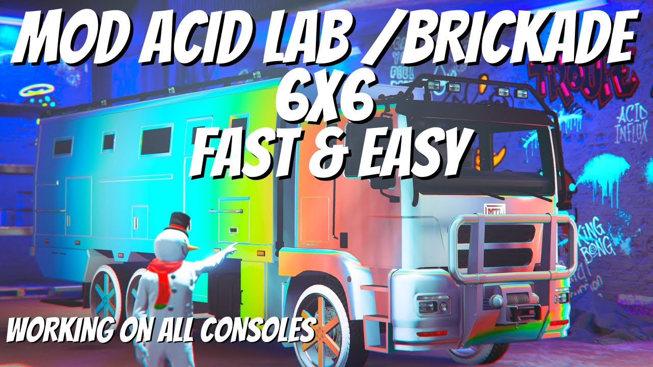 ⚠️WORKING STILL⚠️How to Get Modded Acid Lab / Brickade 6x6 GTA ONLINE ( Brickade 6X6 Merge Glitch)