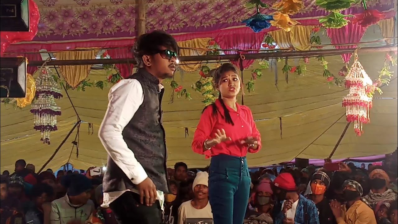 Rakesh Hansda & Sefali // Nagpuri Song // #rakesh #dinjpur // Stege program 2022