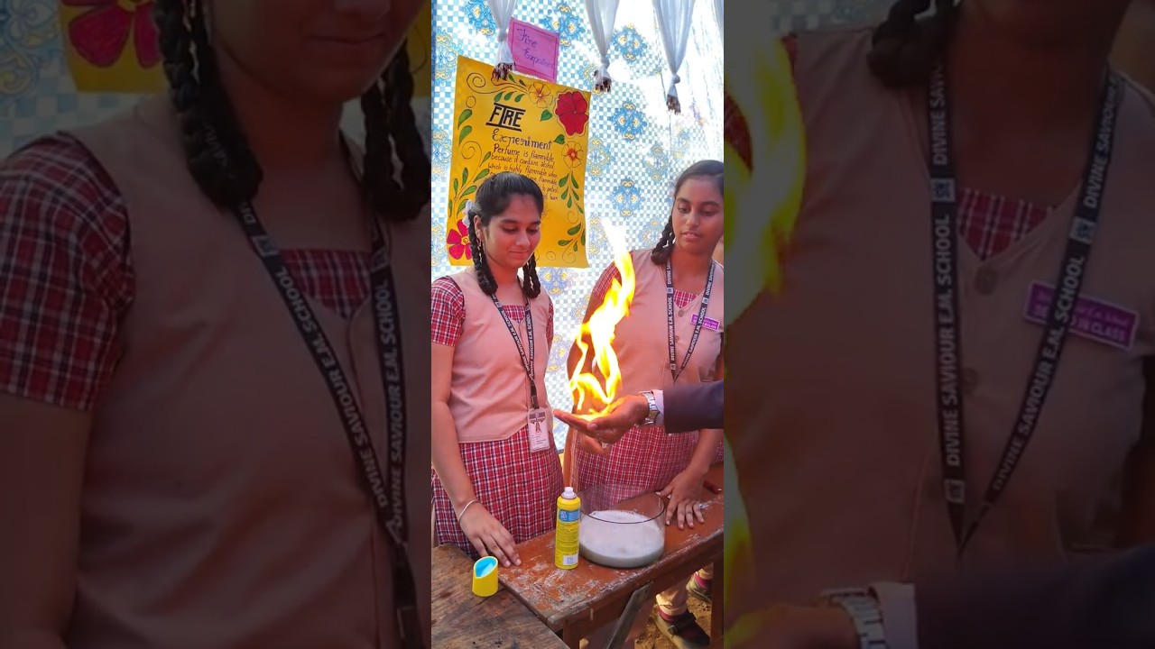 Fire Experiment By Diane In Science Exhibition 14th November 2024