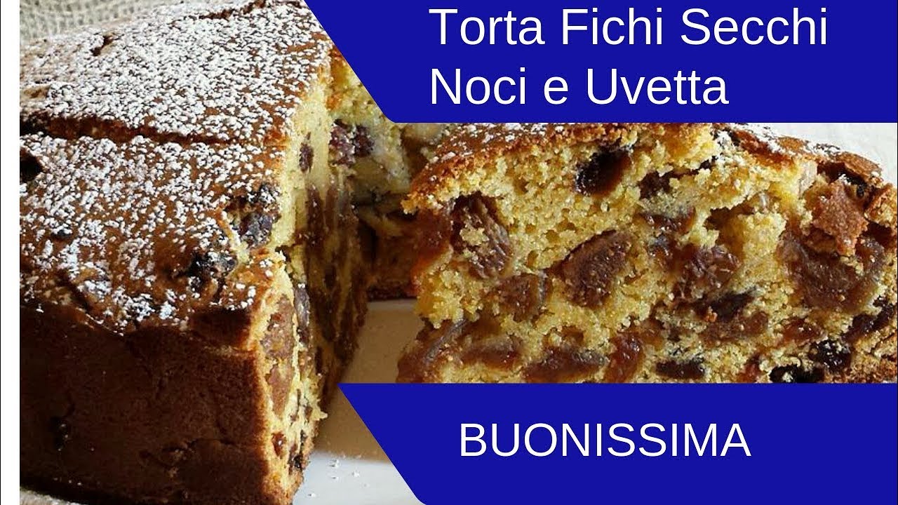 Torta di Fichi Secchi Noci e Uvetta Buonissima