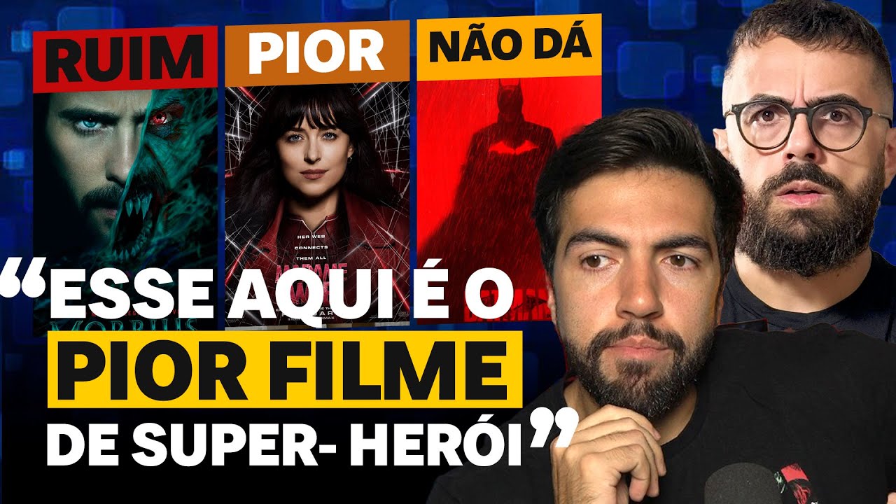 os 20 PIORES FILMES de SUPER-HERÓI JÁ FEITOS (com Luís Sellari)