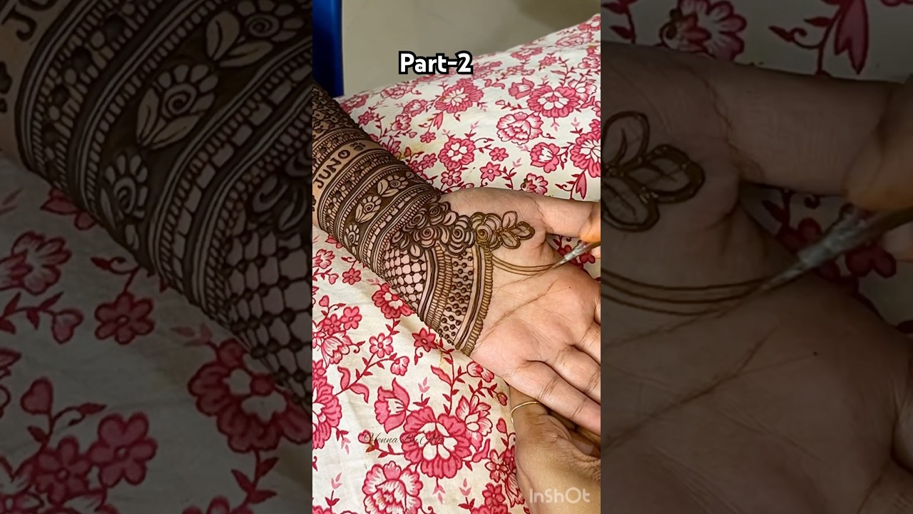 Bridal henna fullhand complete tutorial #mehndi #trending #bridalhennaart #henna #backhand #tutorial