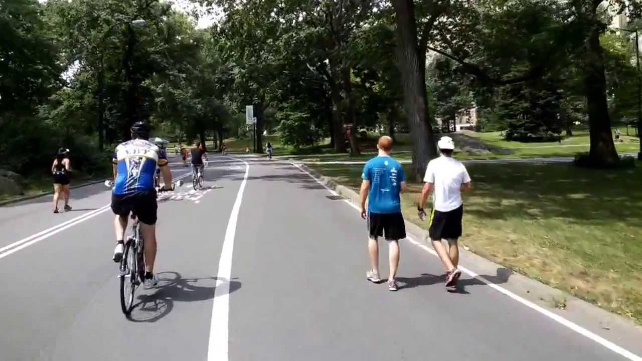 Full Bike Ride through New York's Central Park Loop (6.2 miles, on a Citibike)