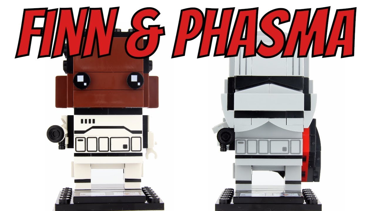 LEGO Star Wars Brickheadz Finn & Captain Phasma Review - 41485 & 41486