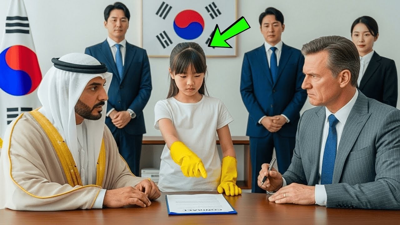 “서명하지 마세요, 그 계약은 가짜예요” 라고 청소부의 딸이 아랍어로 재벌 셰이크에게 말했다  그리고 회사가 파산하는 것을 막았다