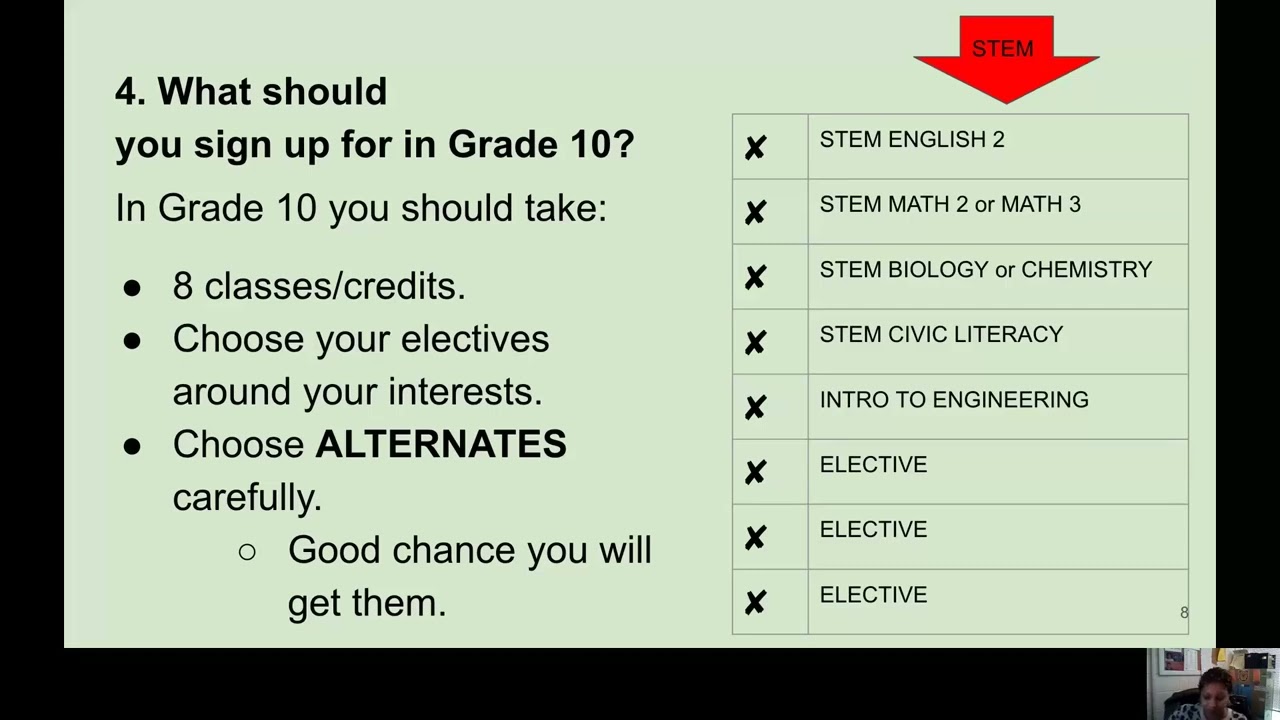 Registration Grade Level Advising 10