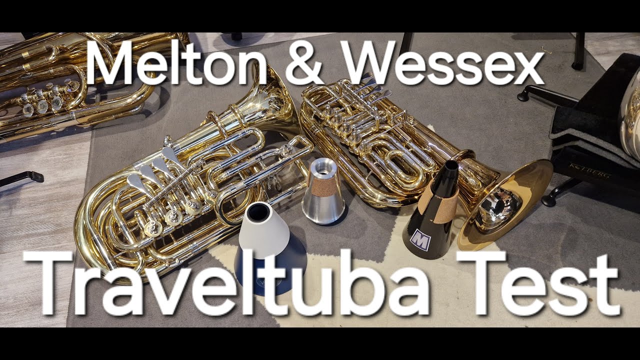 Travel Tuba / Reisetuba Soundcheck - Wessex Bubbie & Melton Trolley - verschiedene Dämpfer/ Mutes