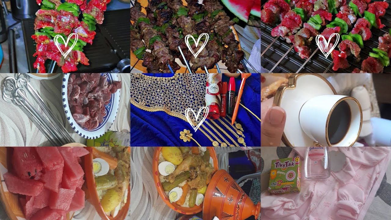 أجواء العيد الكبير في دارنا،😍🐏💕شادرنا للفطور ولعشى 🍢🫑🍉