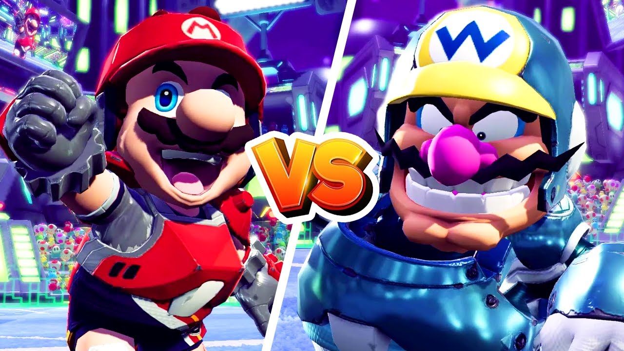 Mario Strikers Battle League - Mario Vs Wario (Hard CPU) Gameplay