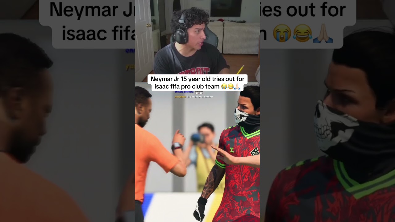 14-летний Неймар пробует себя в моей команде FIFA Pro Clubs 😂 #fifa #funny #humor #viral #isaacelera