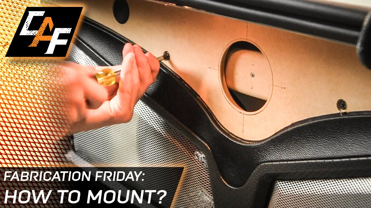 How to Mount Door Pods, Subwoofers, Amps and Hide the Mounting Fasteners! - CarAudioFabrication