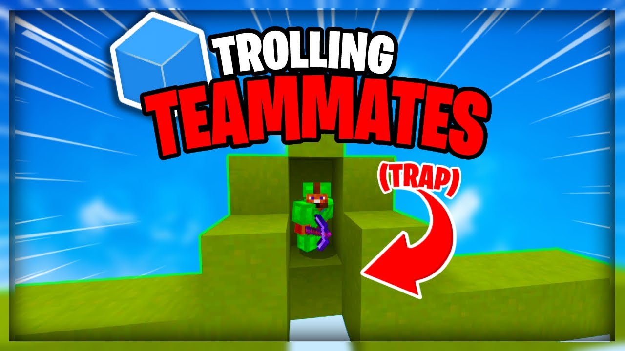 I TROLLED My Teammates In Minecraft Cubecraft EGGWARS! *MINECRAFT TROLLING*