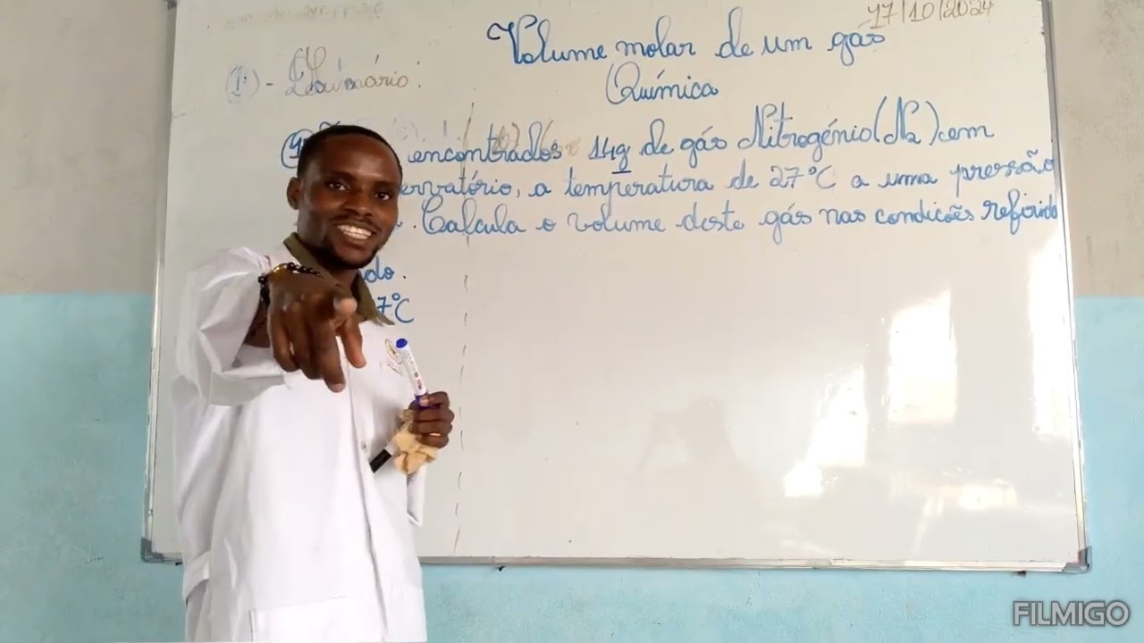Volume molar de um g&aacute;s