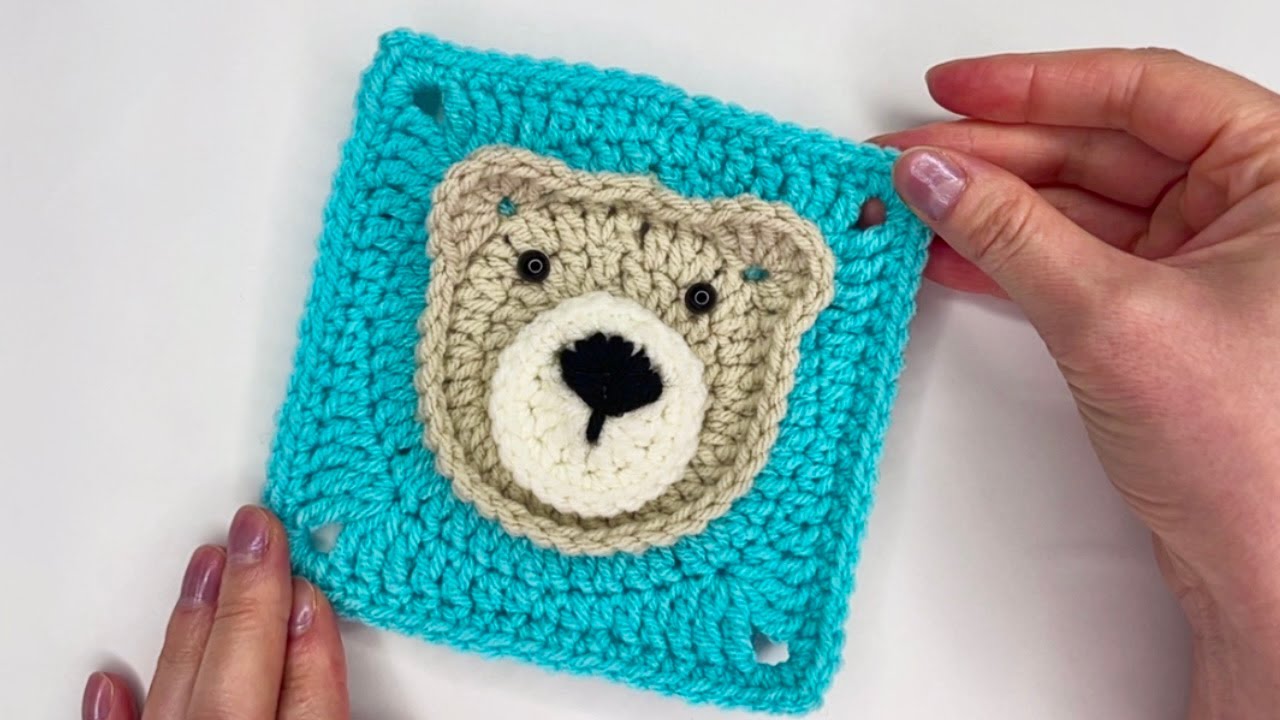♡ 🐻 Crochet Bear Granny Square Tutorial | Simple & Cute ♡🐻