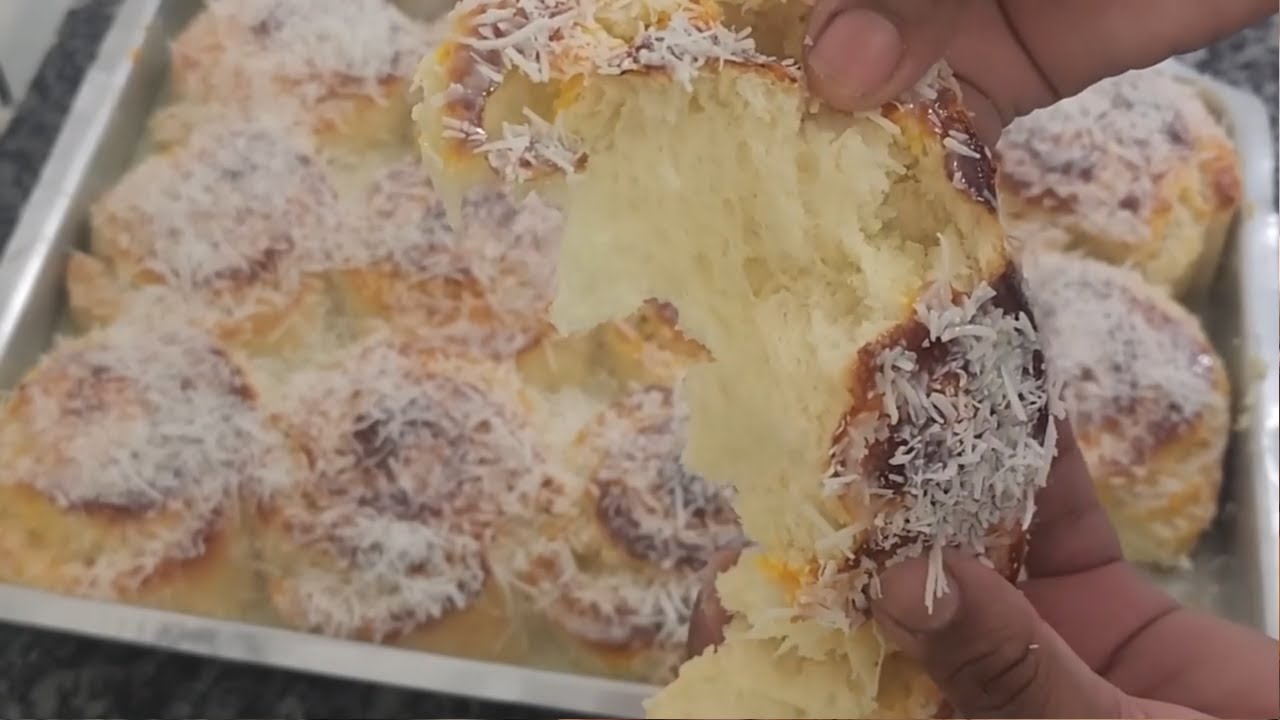 PAO DE COCO MASSA SUPER MACIA E DELICIOSA APRENDA