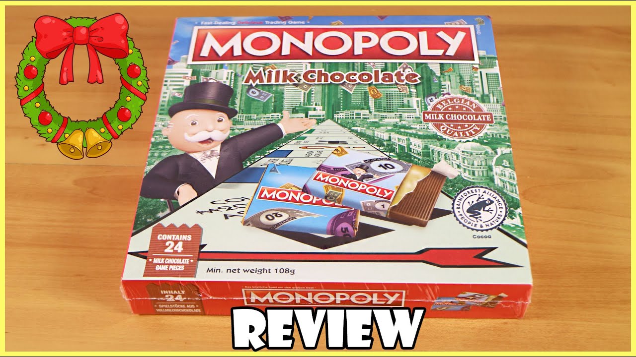 Monopoly Milk Chocolate Edition Review! Real Chocolate Pieces! | Board Game Night