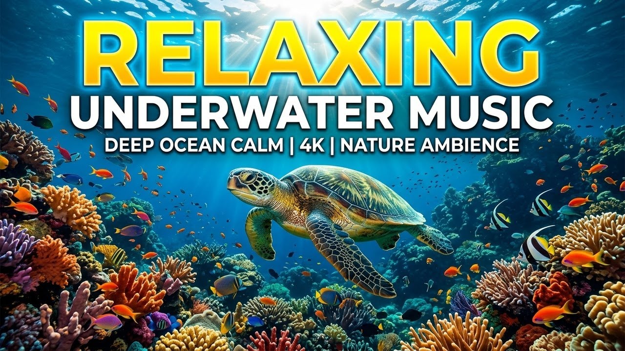 Ocean Night Glow 🌊 • Soothing Relaxation Music for Sleep 😴 • Gentle Underwater Echo 🌟