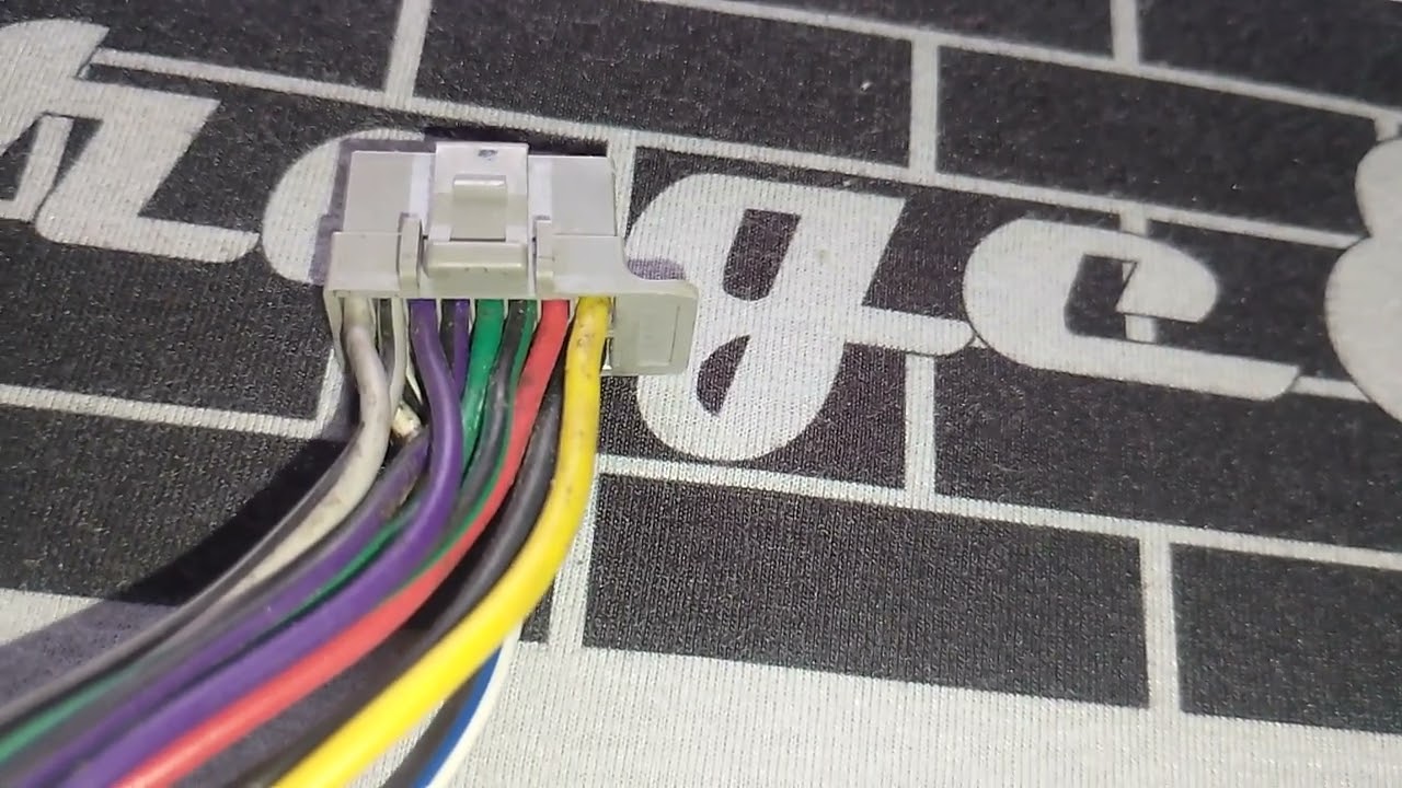 Panasonic, posição dos fios no chicote conector do rádio