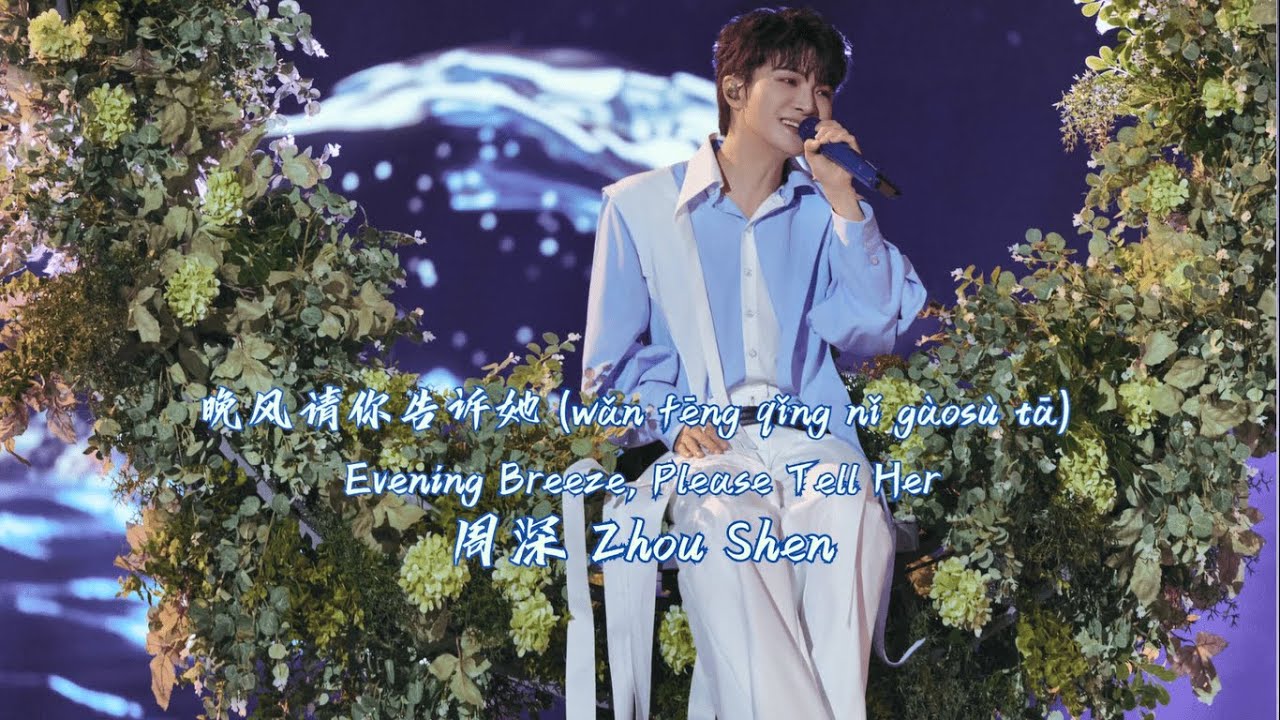 [ENG/HANZI/PINYIN] Zhou Shen (周深) - Evening Breeze, Please Tell Her (晚风请你告诉她) Easy Lyric