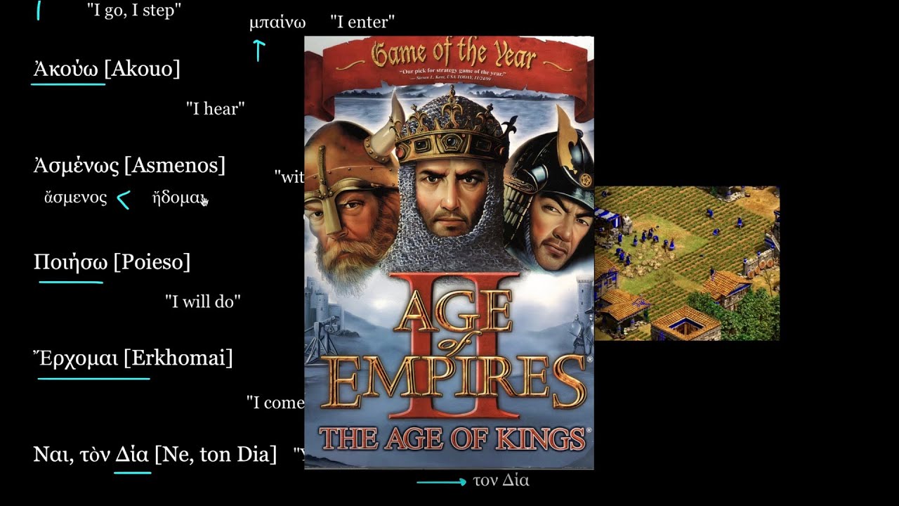 What do the Greeks in Age of Empires 2 actually say?