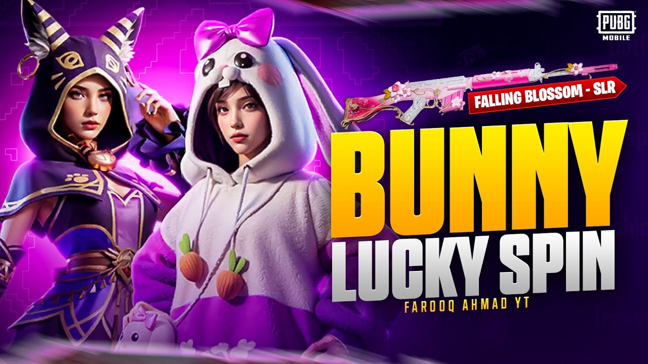 Falling Blossom - SLR & Bunny Lucky Spin | 🔥 PUBG MOBILE 🔥