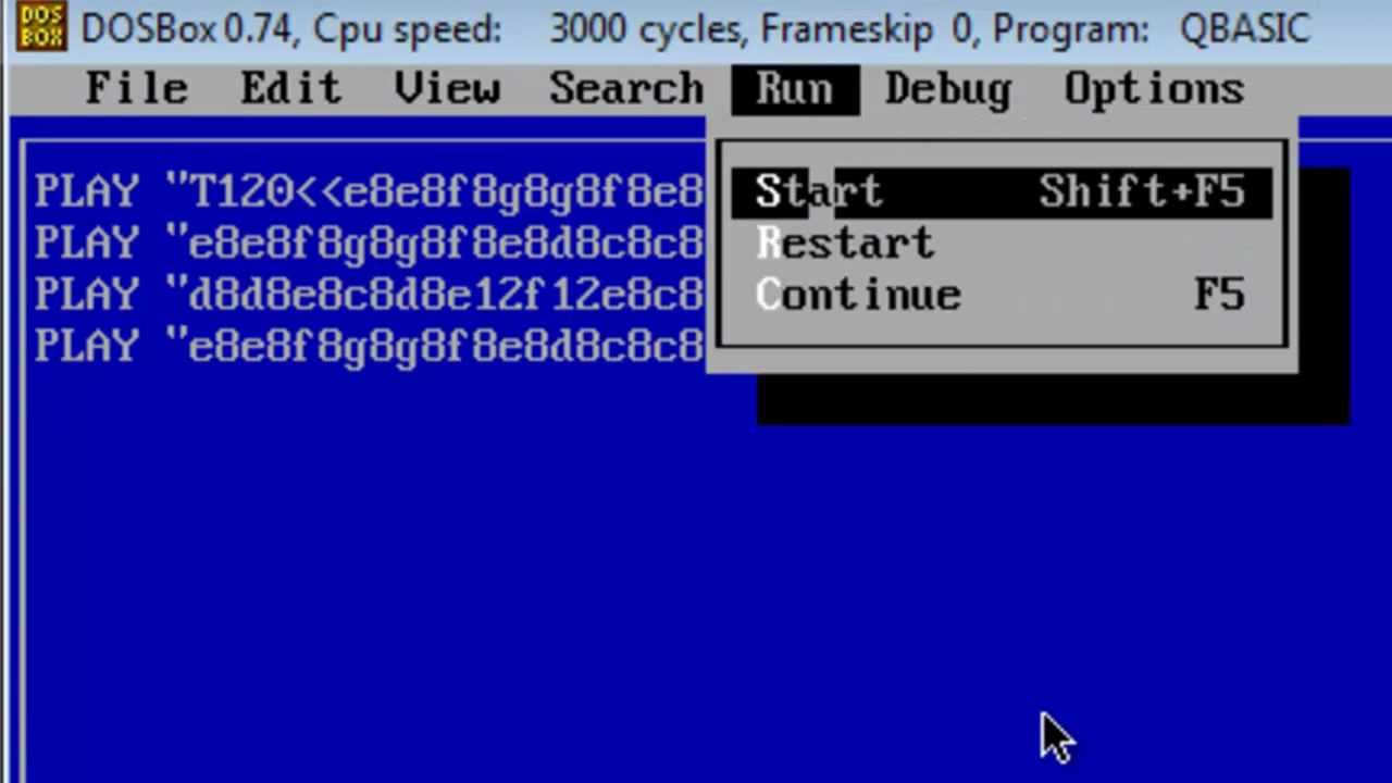 QBasic Tutorial 25 - Sound And Music - QB64 - Ode To Joy - Beethoven
