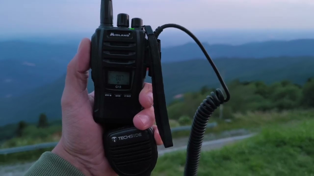 260 km radio G13 Midland PMR 446 omologate Monte Matajur UD - Castellaccio della Pietra RA #pmr #446